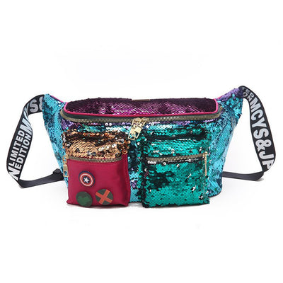 Bolso de Hombro para Mujer con Lentejuelas y Doble Bolsillo - Imagen 6