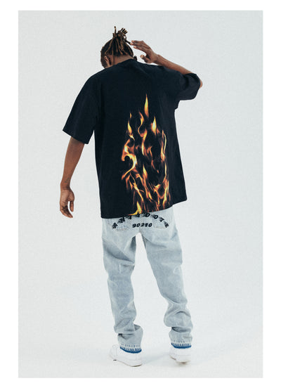 Playera Fire Cuello Redondo Manga Corta para Hombre - Image 2