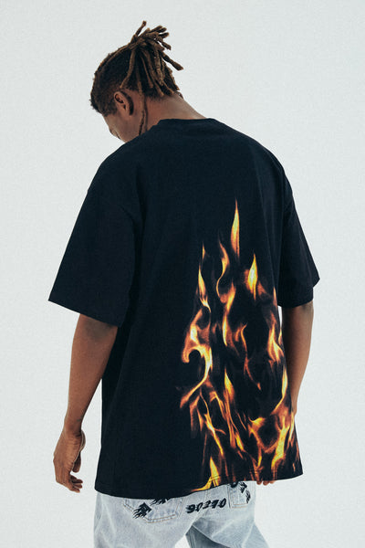 Playera Fire Cuello Redondo Manga Corta para Hombre - Image 5