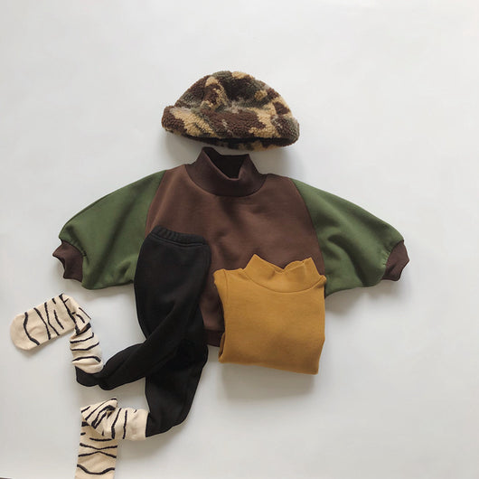 Suéter Cuello Alto de Polar para Bebé - Pullover Calientito