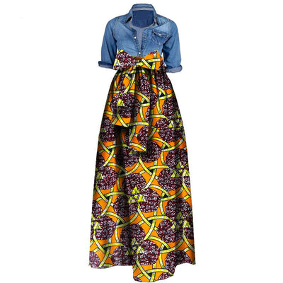 Falda Batik de Algodón Africano para Mujer - Image 11