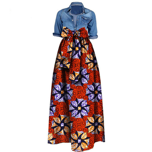 Falda Batik de Algodón Africano para Mujer - Image 10