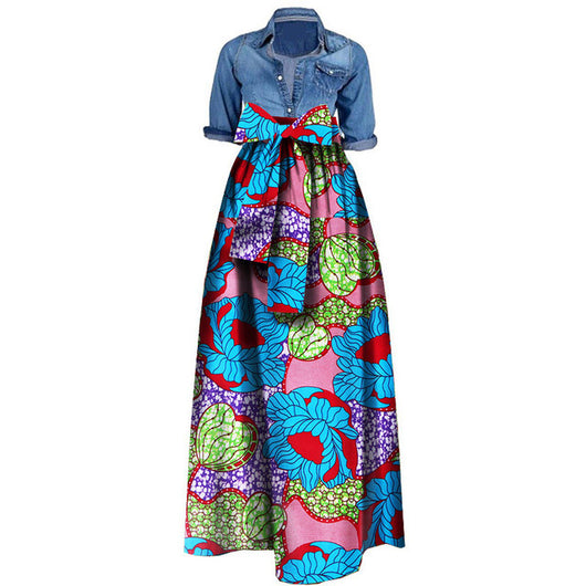 Falda Batik de Algodón Africano para Mujer - Image 9