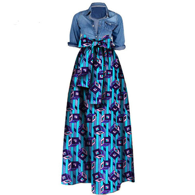 Falda Batik de Algodón Africano para Mujer - Image 12