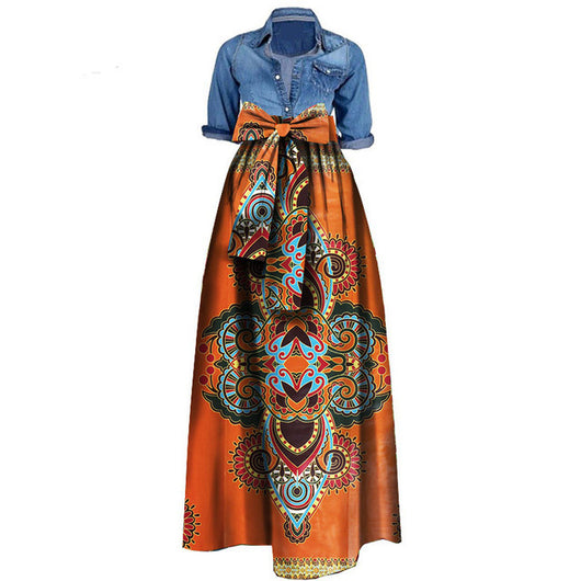 Falda Batik de Algodón Africano para Mujer - Image 7