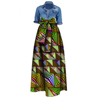 Falda Batik de Algodón Africano para Mujer - Image 5