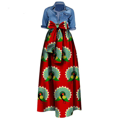Falda Batik de Algodón Africano para Mujer - Image 4