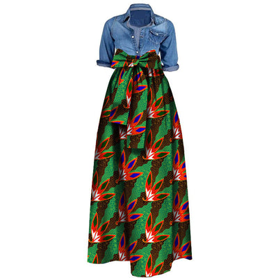 Falda Batik de Algodón Africano para Mujer - Image 2