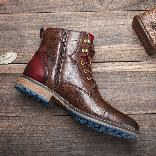 Botas Martin de Cuero para Hombre - Estilo Tooling de Caña Alta - Image 10