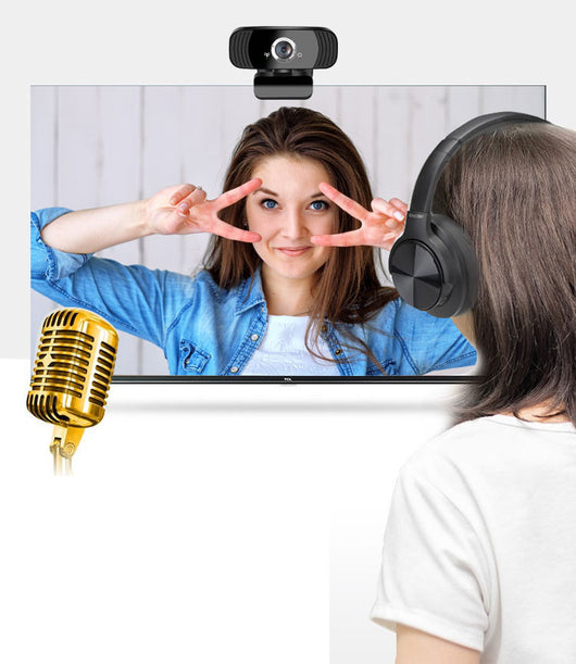Cámara Web USB 1080P Full HD con Micrófono para Videoconferencias y Clases en Línea - Image 6
