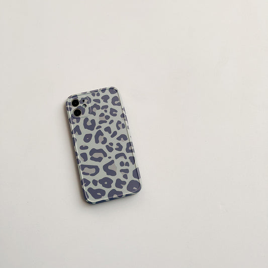 Funda Compatible con Apple Estampado Leopardo Púrpura