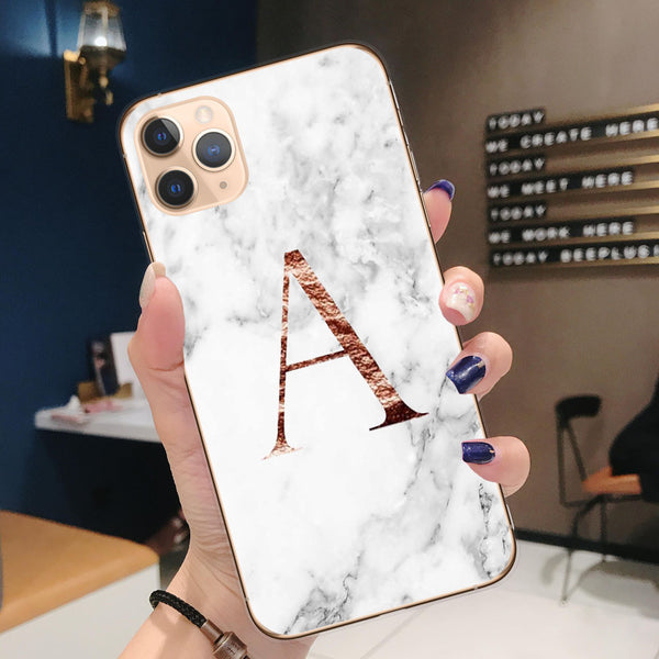 Funda Protectora de Mármol Mate para Teléfono Móvil Tamaño Mini