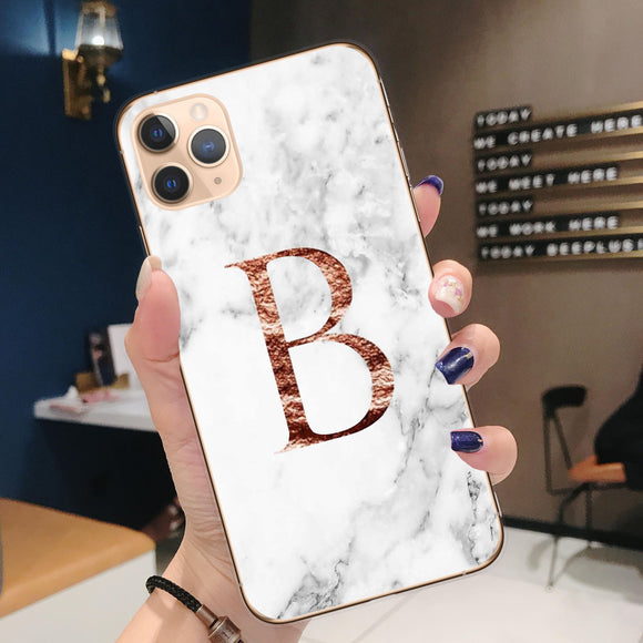 Funda Protectora de Mármol Mate para Teléfono Móvil Tamaño Mini