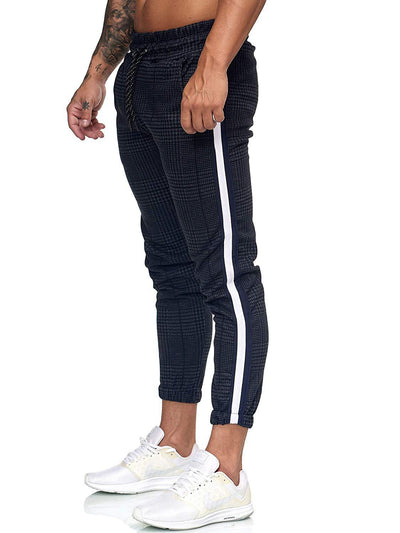 Pantalones Casuales para Hombre con Estampado Pata de Gallo y Bloques de Color - Image 6