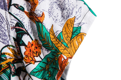 Camisa Floral Manga Corta Talla Grande para Hombre - Image 10