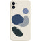 Blanco Negro Azul Apple 12 Mini Funda Protectora