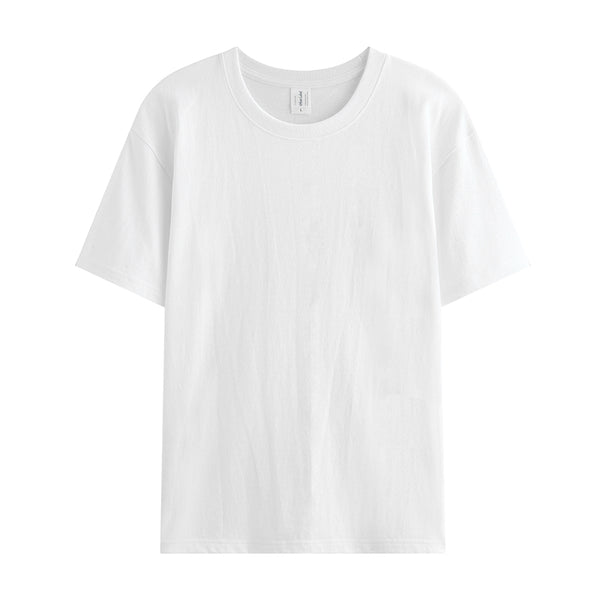 Camiseta Gruesa de Cuello Redondo y Manga Corta Unisex