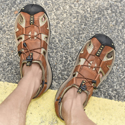 Sandalias de Cuero Premium para Hombre - Outdoor, Playa y Río - Image 5