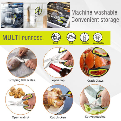Tijeras de Cocina y Abridor Multiusos en Acero Inoxidable - Image 3