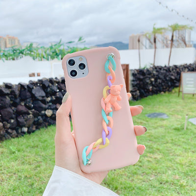 Funda Protectora iPhone 12 con Pulsera Oso - Resistencia Antichoque TPU - Image 11