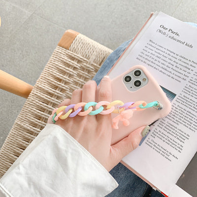 Funda Protectora iPhone 12 con Pulsera Oso - Resistencia Antichoque TPU - Image 3