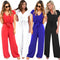 Jumpsuit Ejecutivo de Manga Corta para Mujer