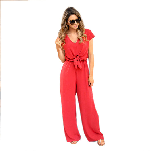 Jumpsuit Ejecutivo de Manga Corta para Mujer - Image 3