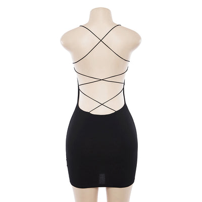 Falda Cadera con Tirantes Halter y Espalda Abierta - Image 9