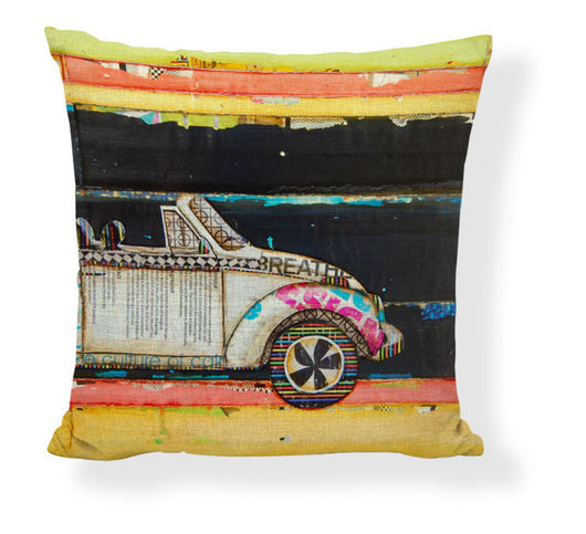 Funda de Almohada Pintura al Óleo con Paisaje de Barco y Auto Caricatura - Image 44