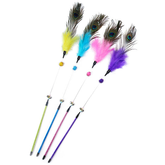 Vara Interactiva para Gatos con Plumas Resistentes a Mordidas - Image 2