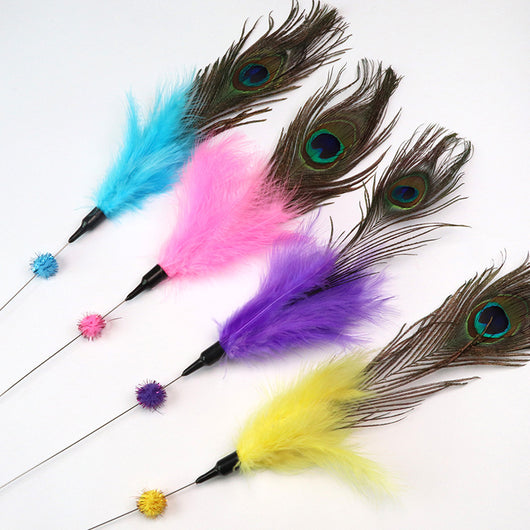 Vara Interactiva para Gatos con Plumas Resistentes a Mordidas - Image 3