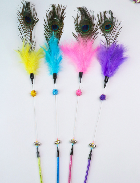 Vara Interactiva para Gatos con Plumas Resistentes a Mordidas - Image 4