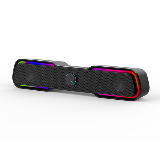 Subwoofer Multimedia RGB con Cable para PC, Notebook y Móvil