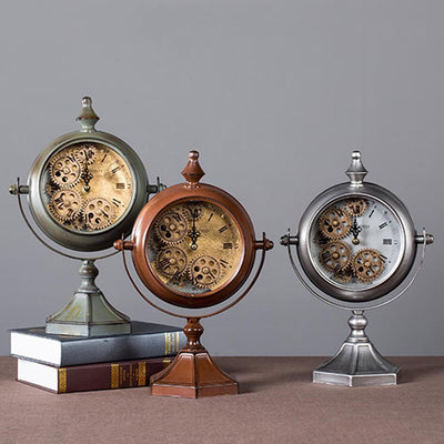 Reloj de Engranajes Estilo Industrial Retro Americano - Image 10