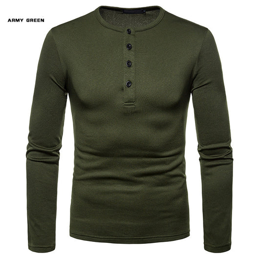 Playera Henley Térmica de Manga Larga con Cuello Elevado - Tela Velvet Premium - Image 10