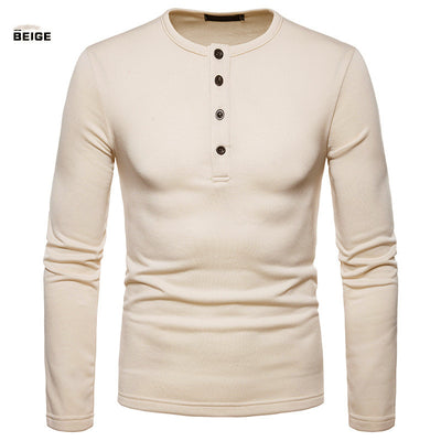 Playera Henley Térmica de Manga Larga con Cuello Elevado - Tela Velvet Premium - Image 8