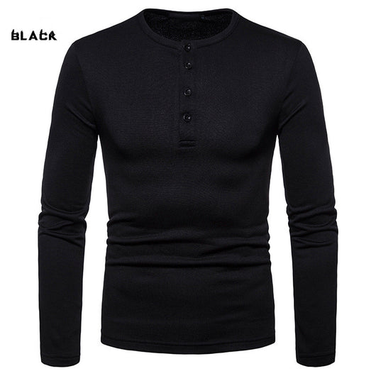 Playera Henley Térmica de Manga Larga con Cuello Elevado - Tela Velvet Premium - Image 12