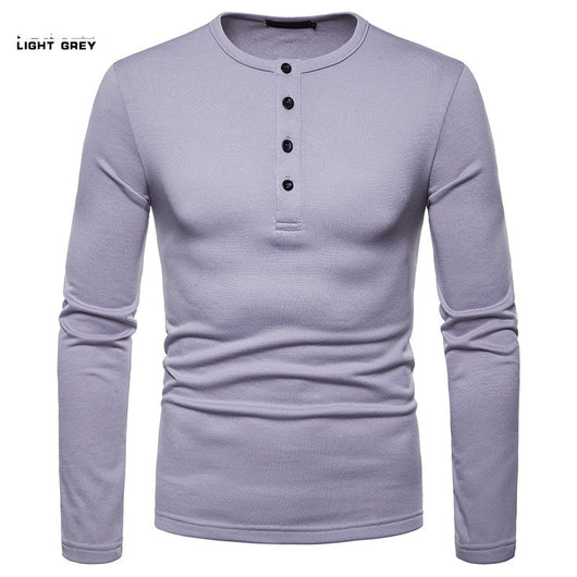 Playera Henley Térmica de Manga Larga con Cuello Elevado - Tela Velvet Premium - Image 13