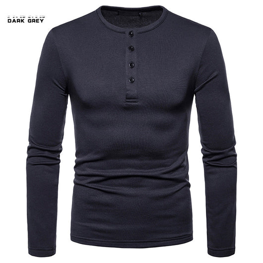 Playera Henley Térmica de Manga Larga con Cuello Elevado - Tela Velvet Premium - Image 4