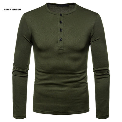 Playera Henley Térmica de Manga Larga con Cuello Elevado - Tela Velvet Premium - Image 5