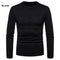 Playera Henley Térmica de Manga Larga con Cuello Elevado - Tela Velvet Premium