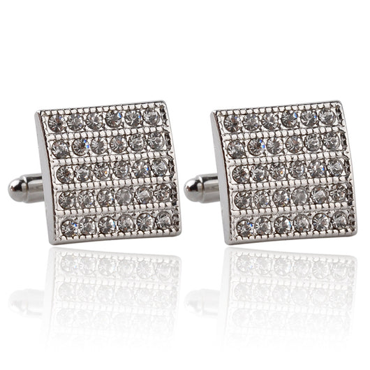 Gemelos Cuadrados de Diamante para Hombre - Gemelos Franceses de Lujo - Image 8