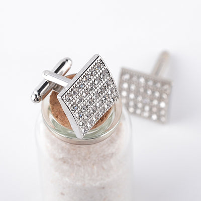 Gemelos Cuadrados de Diamante para Hombre - Gemelos Franceses de Lujo - Image 6