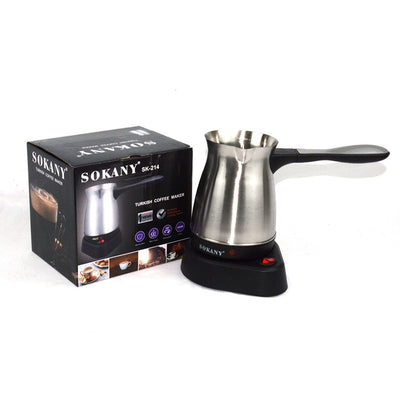 Cafetera Turca Eléctrica de Acero Inoxidable con Calentamiento Automático - Image 9