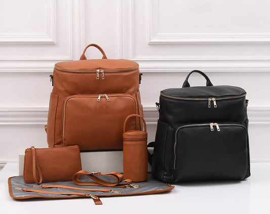 Bolsa Maternal Grande Convertible - Mochila y Bandolera para Mamá y Bebé