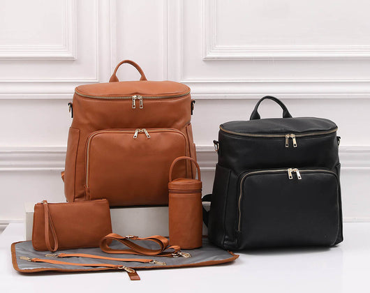 Bolsa Maternal Grande Convertible - Mochila y Bandolera para Mamá y Bebé