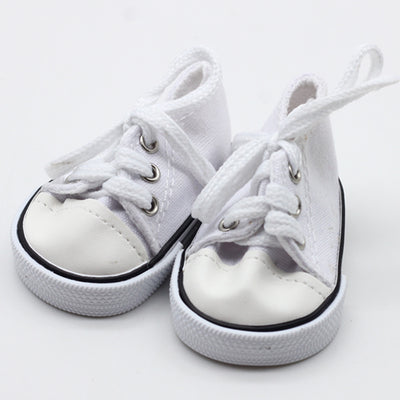 Zapatillas de Lona para Muñecas Americanas 18 Pulgadas - Tenis Fashion con Cierre de Velcro - Image 4