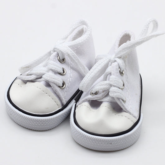 Zapatillas de Lona para Muñecas Americanas 18 Pulgadas - Tenis Fashion con Cierre de Velcro - Image 4
