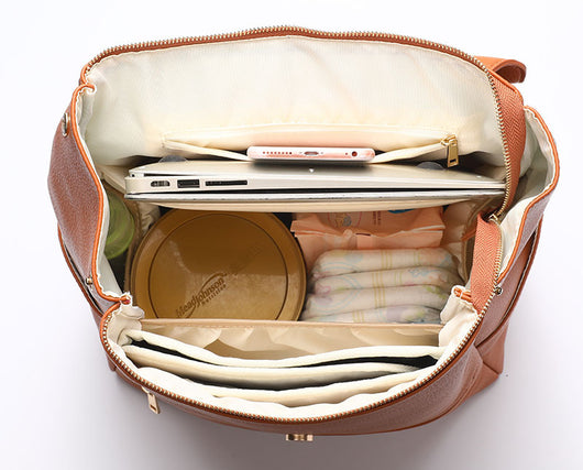 Bolsa Maternal Multifuncional PU con Doble Mochila y Gran Capacidad - Image 12