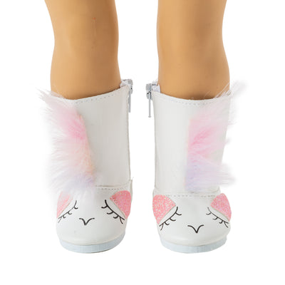 Botas para Muñeca de 18 Pulgadas con Cabello Sintético Estilo Americano - Image 8